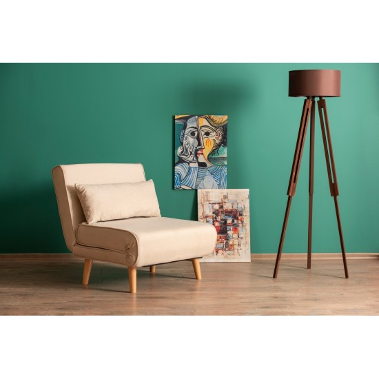 Atelier del Sofa 1-Seat Sofa-Bed Folde Single - Cream Cream
