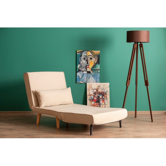 Atelier del Sofa 1-Seat Sofa-Bed Folde Single - Cream Cream