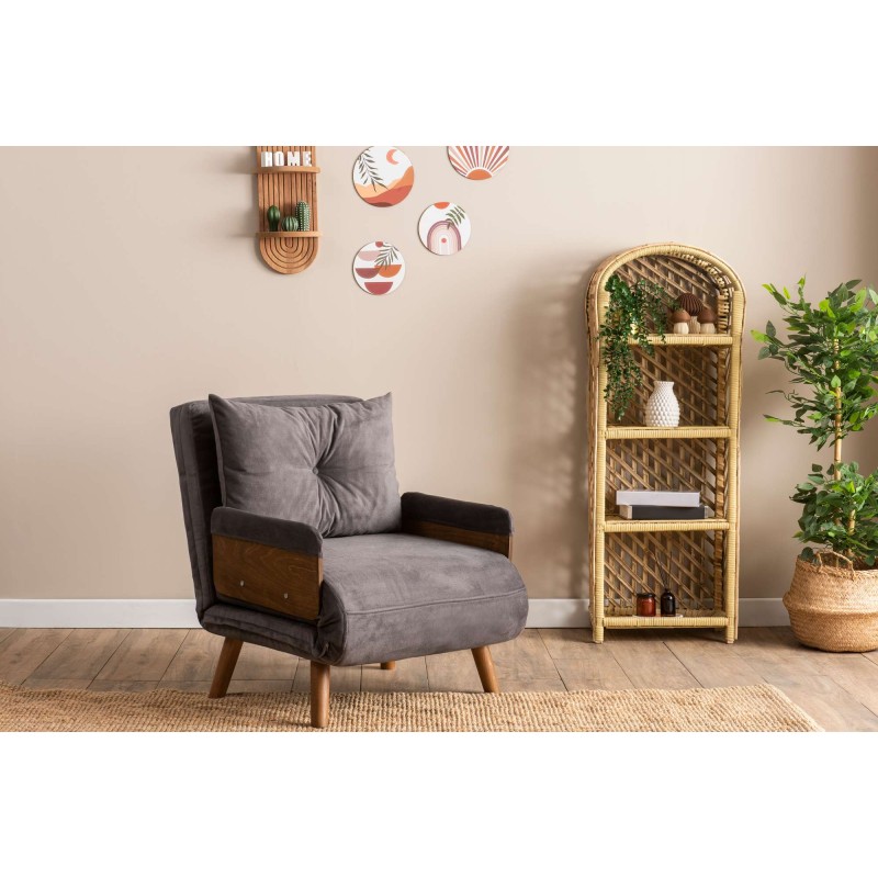 1-Seat Sofa-Bed Cosmo Single - Grey Grey