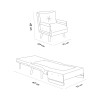 1-Seat Sofa-Bed Cosmo Single - Grey Grey
