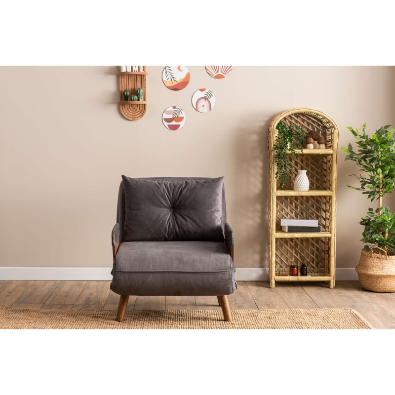 1-Seat Sofa-Bed Cosmo Single - Grey Grey