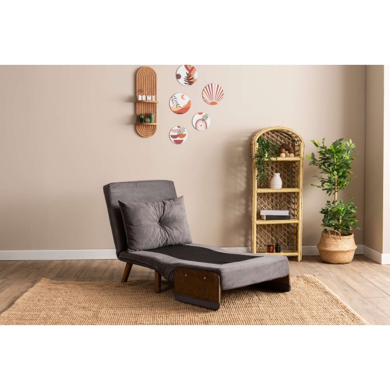 1-Seat Sofa-Bed Cosmo Single - Grey Grey
