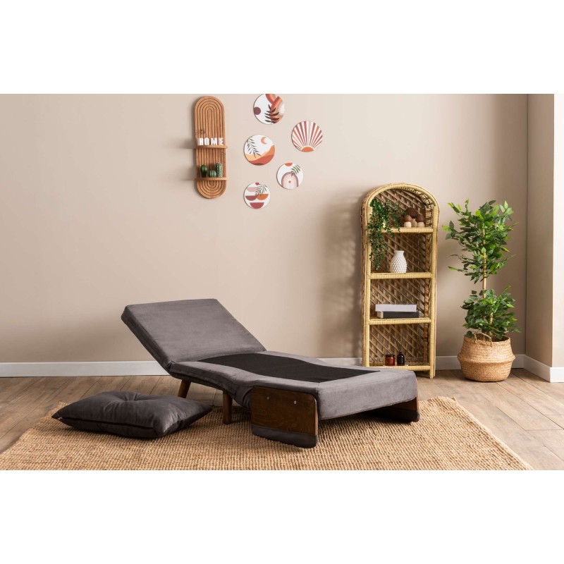 1-Seat Sofa-Bed Cosmo Single - Grey Grey