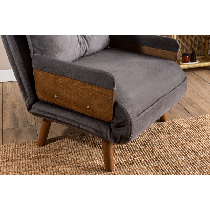 1-Seat Sofa-Bed Cosmo Single - Grey Grey