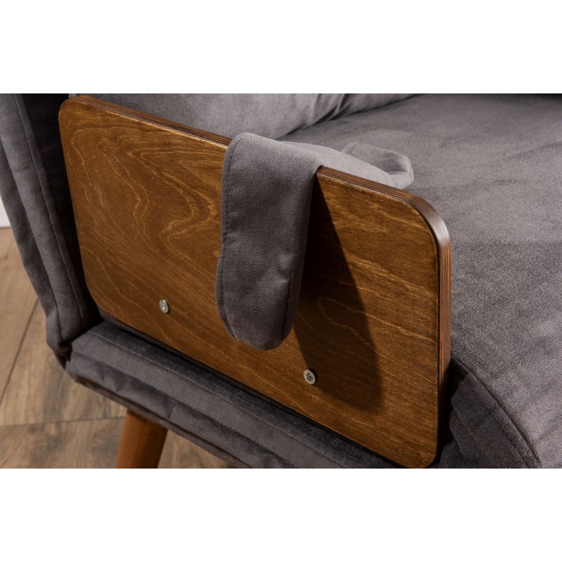 1-Seat Sofa-Bed Cosmo Single - Grey Grey