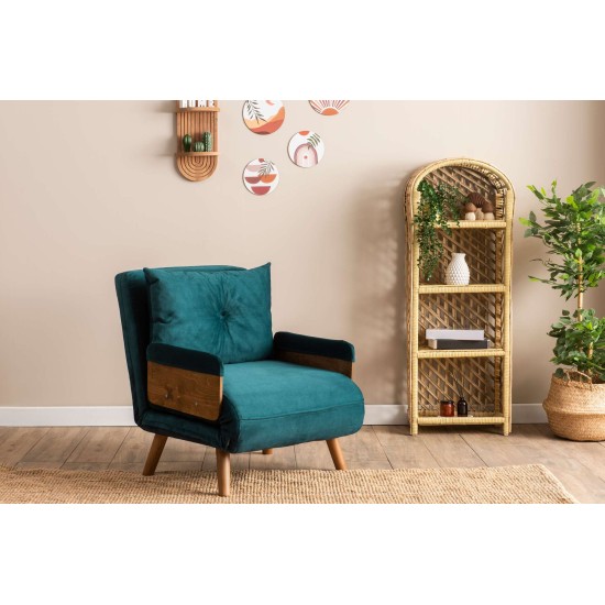1-Seat Sofa-Bed Cosmo Single - Petrol Green Petrol Green 1-Seat Sofa-Bed Cosmo Single - Petrol Green Petrol Green