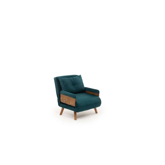 1-Seat Sofa-Bed Cosmo Single - Petrol Green Petrol Green 1-Seat Sofa-Bed Cosmo Single - Petrol Green Petrol Green