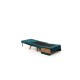 1-Seat Sofa-Bed Cosmo Single - Petrol Green Petrol Green 1-Seat Sofa-Bed Cosmo Single - Petrol Green Petrol Green