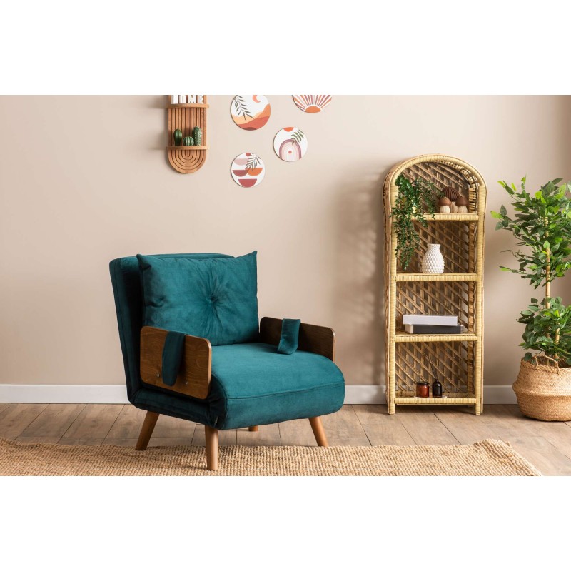 1-Seat Sofa-Bed Cosmo Single - Petrol Green Petrol Green