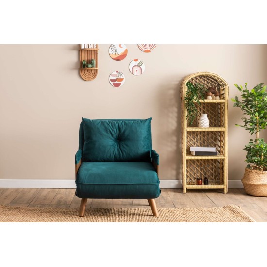 1-Seat Sofa-Bed Cosmo Single - Petrol Green Petrol Green 1-Seat Sofa-Bed Cosmo Single - Petrol Green Petrol Green