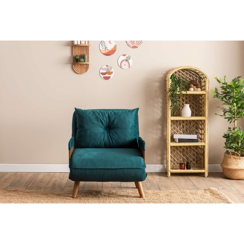 1-Seat Sofa-Bed Cosmo Single - Petrol Green Petrol Green