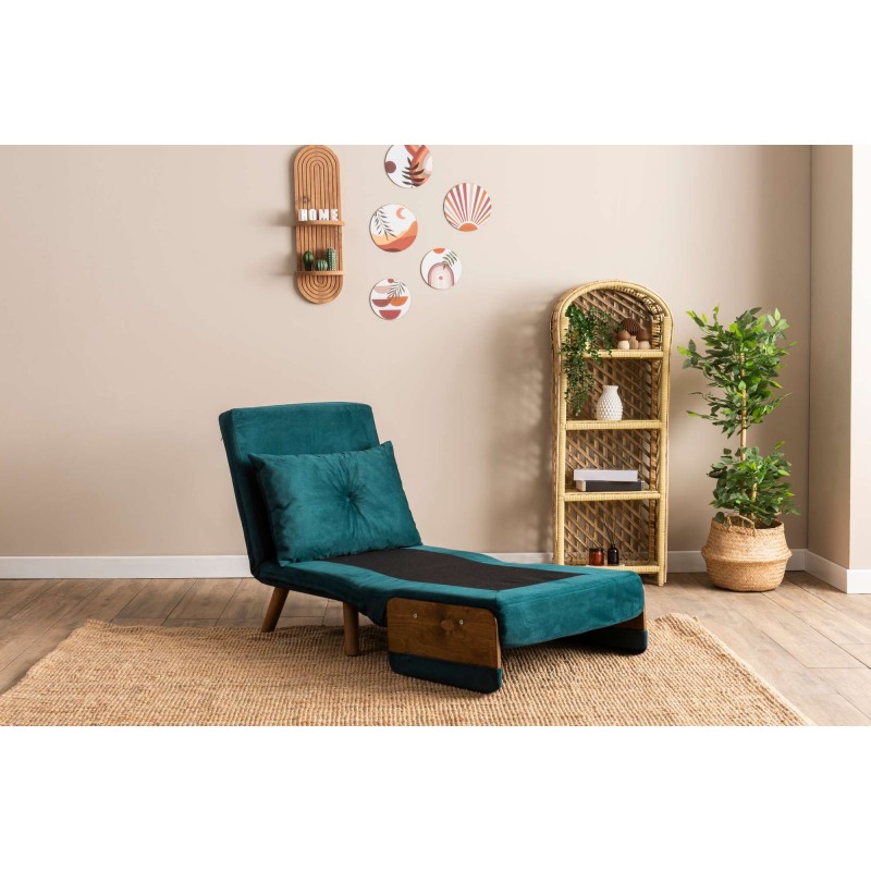 1-Seat Sofa-Bed Cosmo Single - Petrol Green Petrol Green