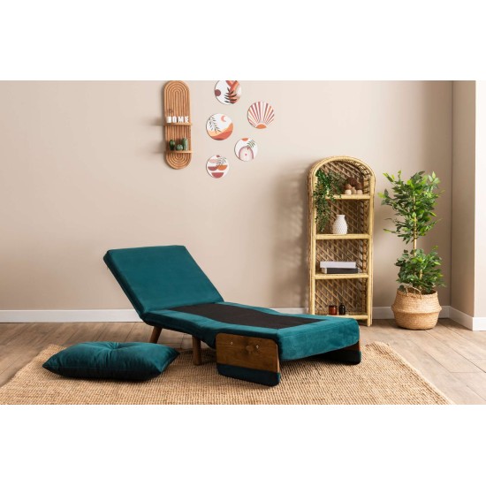 1-Seat Sofa-Bed Cosmo Single - Petrol Green Petrol Green 1-Seat Sofa-Bed Cosmo Single - Petrol Green Petrol Green