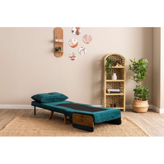 1-Seat Sofa-Bed Cosmo Single - Petrol Green Petrol Green 1-Seat Sofa-Bed Cosmo Single - Petrol Green Petrol Green