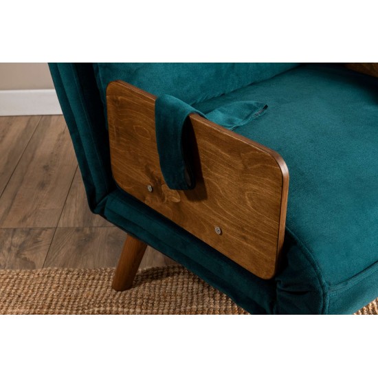 1-Seat Sofa-Bed Cosmo Single - Petrol Green Petrol Green 1-Seat Sofa-Bed Cosmo Single - Petrol Green Petrol Green