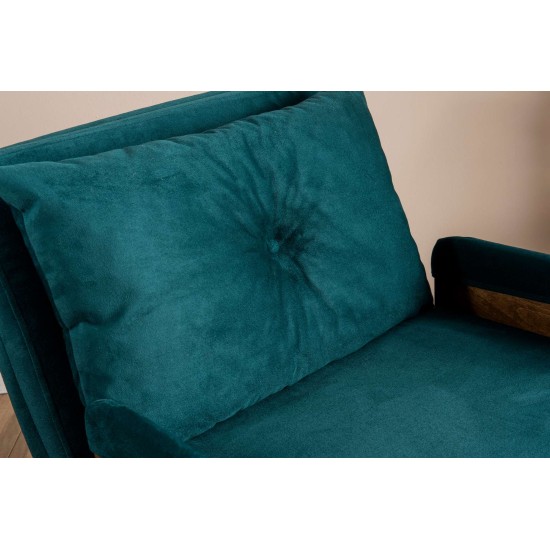 1-Seat Sofa-Bed Cosmo Single - Petrol Green Petrol Green 1-Seat Sofa-Bed Cosmo Single - Petrol Green Petrol Green