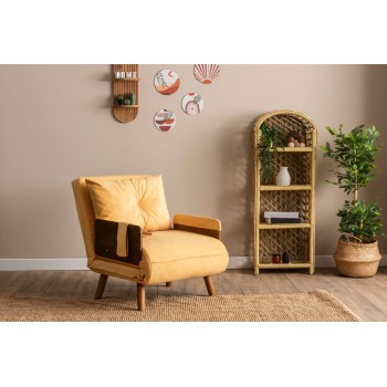 1-Seat Sofa-Bed Cosmo Single - Mustard Mustard
