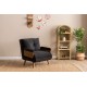 1-Seat Sofa-Bed Cosmo Single - Black Black 1-Seat Sofa-Bed Cosmo Single - Black Black