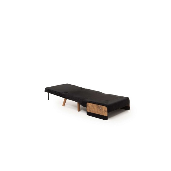 1-Seat Sofa-Bed Cosmo Single - Black Black 1-Seat Sofa-Bed Cosmo Single - Black Black