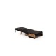 1-Seat Sofa-Bed Cosmo Single - Black Black 1-Seat Sofa-Bed Cosmo Single - Black Black