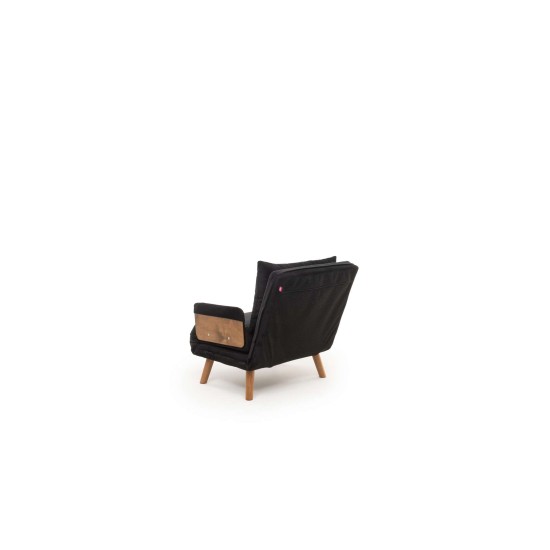 1-Seat Sofa-Bed Cosmo Single - Black Black 1-Seat Sofa-Bed Cosmo Single - Black Black