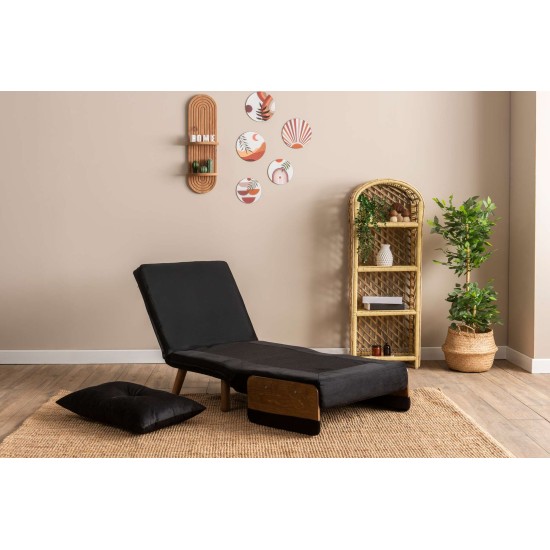 1-Seat Sofa-Bed Cosmo Single - Black Black 1-Seat Sofa-Bed Cosmo Single - Black Black