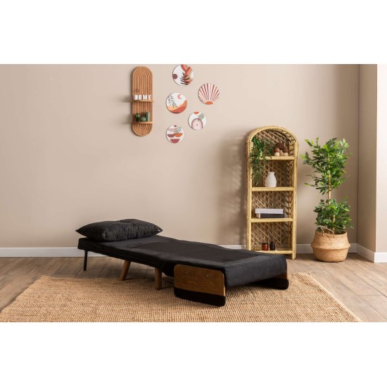 1-Seat Sofa-Bed Cosmo Single - Black Black 1-Seat Sofa-Bed Cosmo Single - Black Black