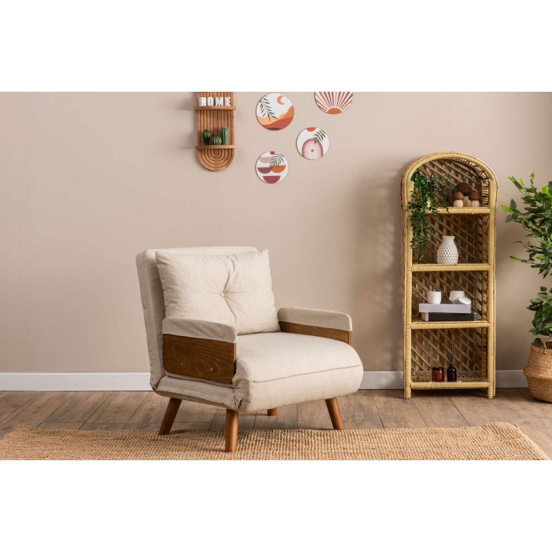 1-Seat Sofa-Bed Cosmo Single - Cream Cream