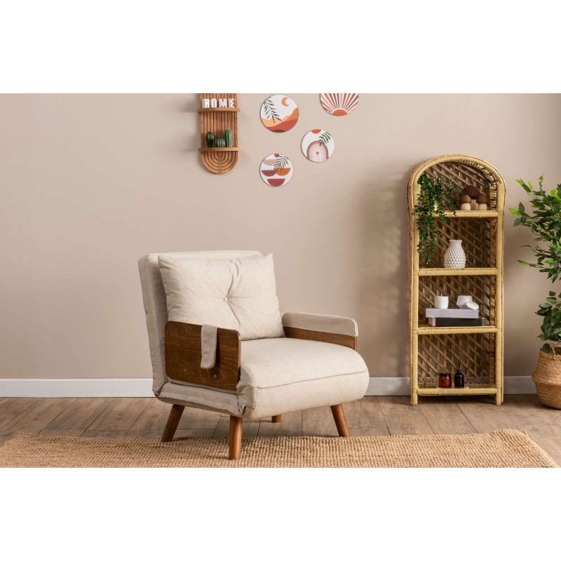 1-Seat Sofa-Bed Cosmo Single - Cream Cream