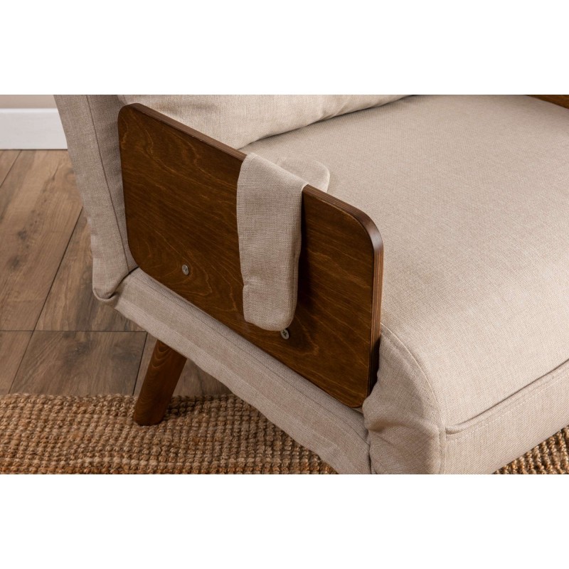 1-Seat Sofa-Bed Cosmo Single - Cream Cream