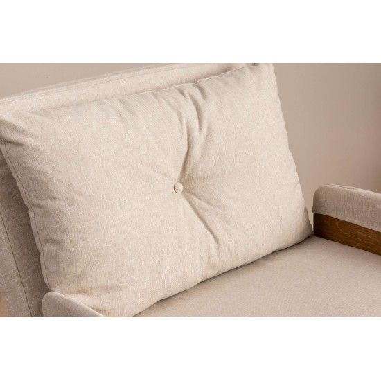 1-Seat Sofa-Bed Cosmo Single - Cream Cream