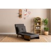 1-Seat Sofa-Bed Cosmo Single - Dark Grey Dark Grey