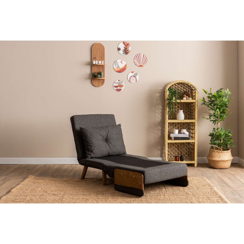 1-Seat Sofa-Bed Cosmo Single - Dark Grey Dark Grey
