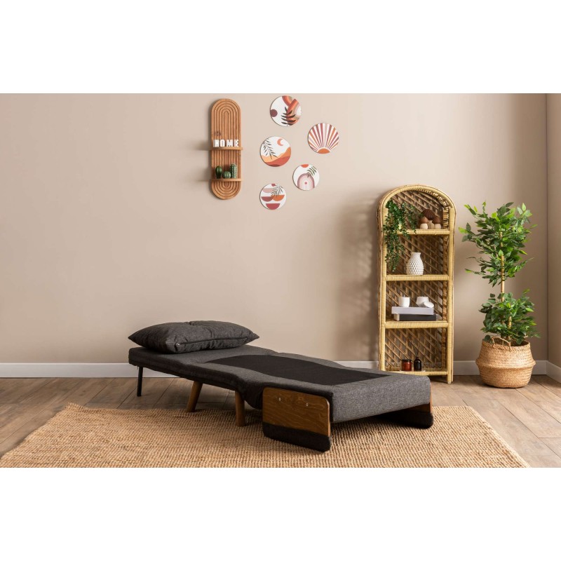 1-Seat Sofa-Bed Cosmo Single - Dark Grey Dark Grey