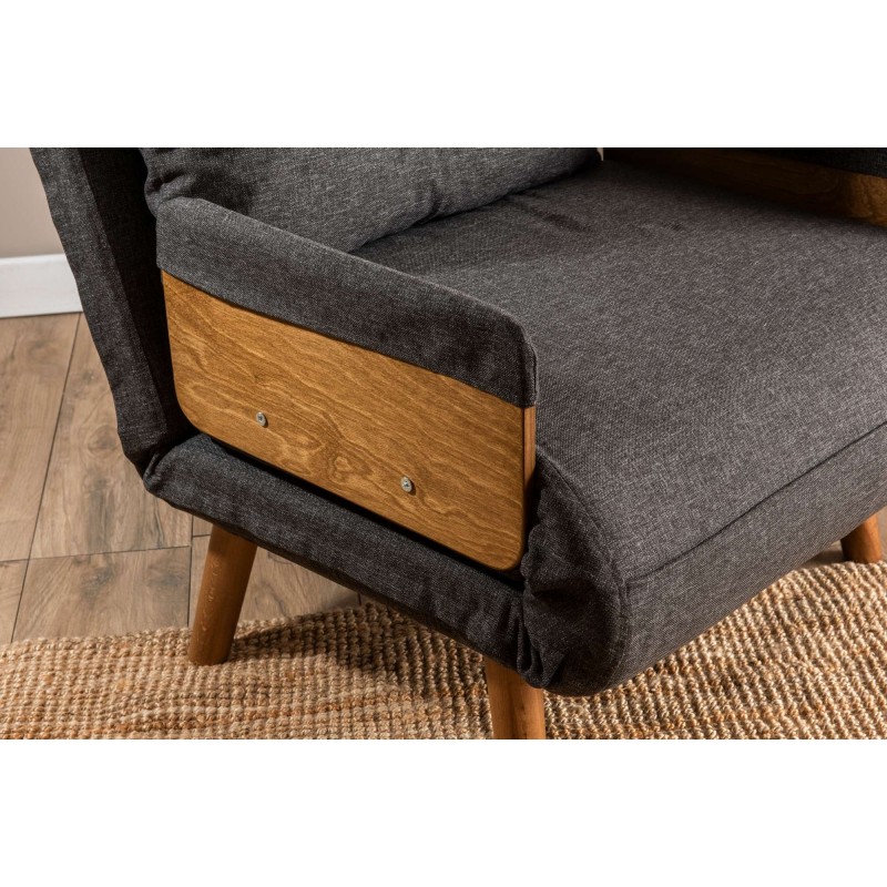1-Seat Sofa-Bed Cosmo Single - Dark Grey Dark Grey