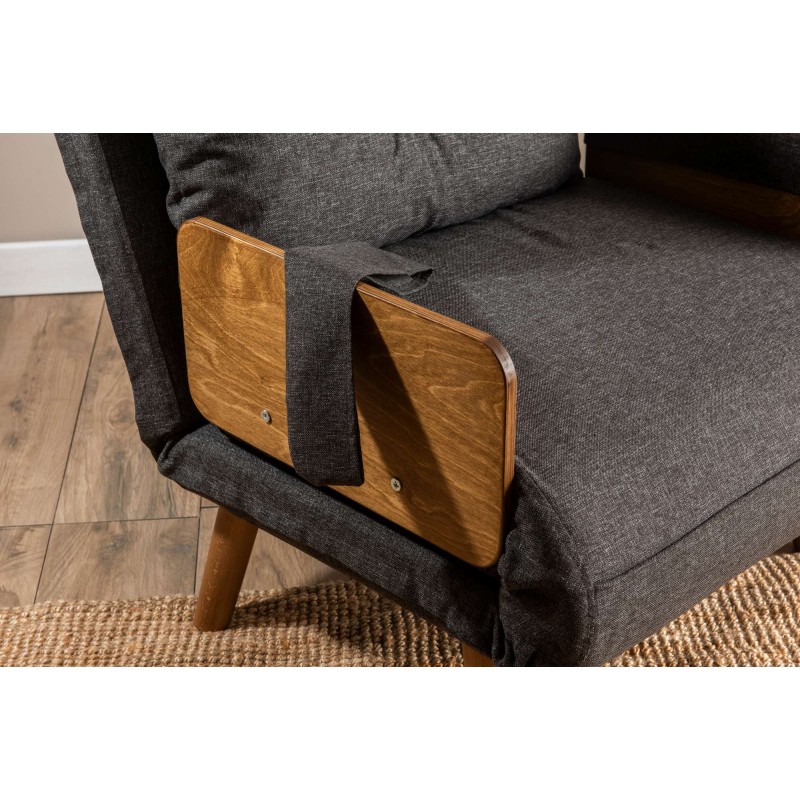 1-Seat Sofa-Bed Cosmo Single - Dark Grey Dark Grey
