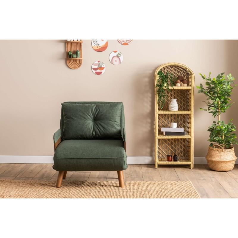 1-Seat Sofa-Bed Cosmo Single - Green Green