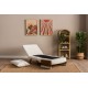 1-Seat Sofa-Bed Cosmo Single - Teddy Fabric-White White