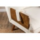 1-Seat Sofa-Bed Cosmo Single - Teddy Fabric-White White