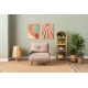 1-Seat Sofa-Bed Cosmo Single - Bohemian Mink Mink