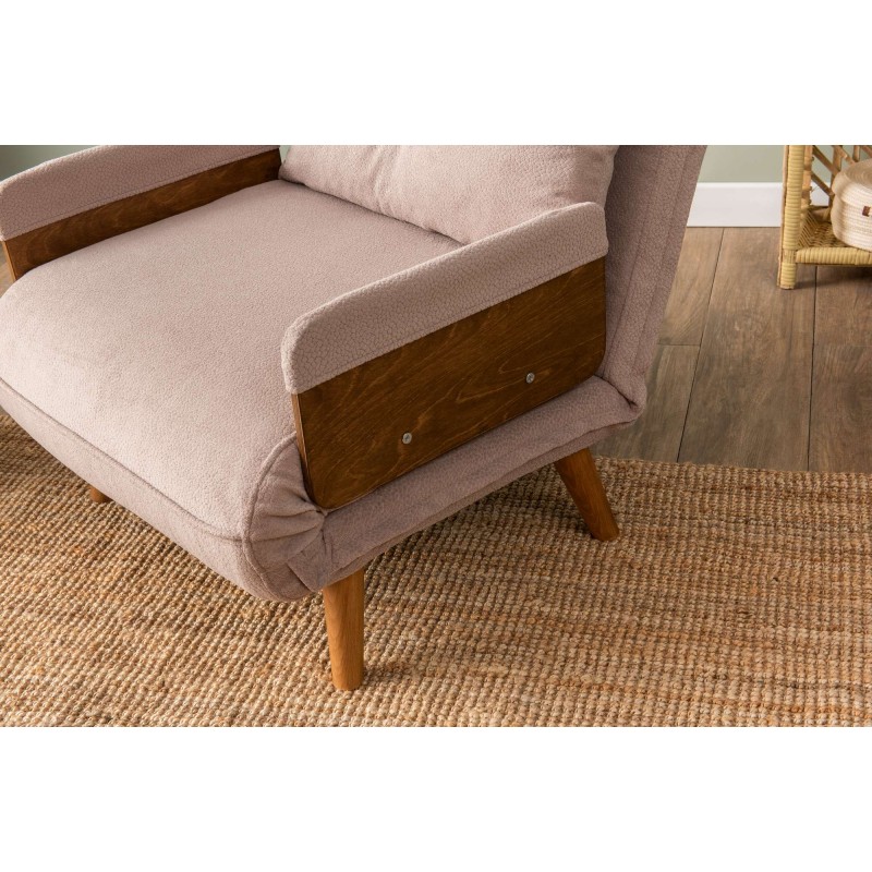 1-Seat Sofa-Bed Cosmo Single - Bohemian Mink Mink