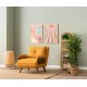 1-Seat Sofa-Bed Cosmo Single - Bohemian Mustard Mustard