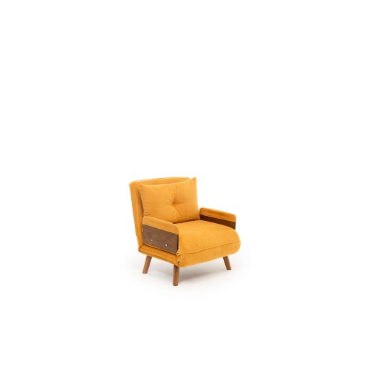 1-Seat Sofa-Bed Cosmo Single - Bohemian Mustard Mustard