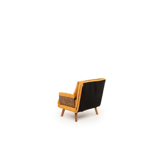 1-Seat Sofa-Bed Cosmo Single - Bohemian Mustard Mustard