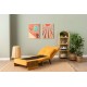 1-Seat Sofa-Bed Cosmo Single - Bohemian Mustard Mustard
