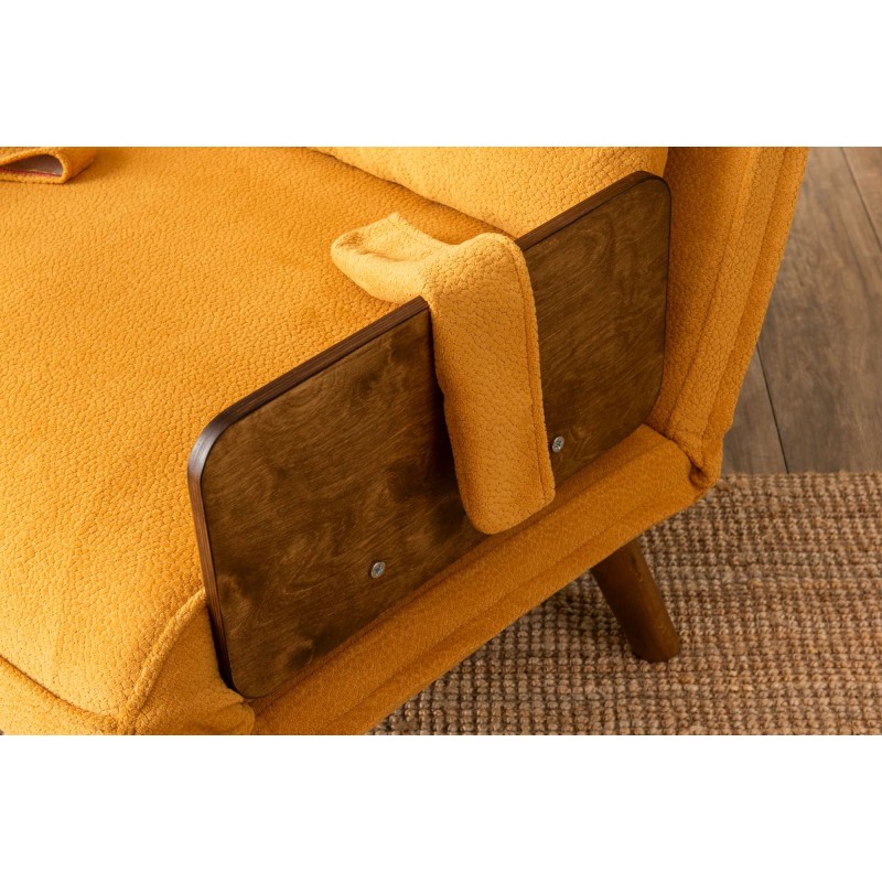 1-Seat Sofa-Bed Cosmo Single - Bohemian Mustard Mustard