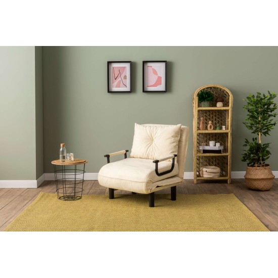 1-Seat Sofa-Bed Sento Single - Cream Cream 1-Seat Sofa-Bed Sento Single - Cream Cream