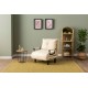 1-Seat Sofa-Bed Sento Single - Cream Cream 1-Seat Sofa-Bed Sento Single - Cream Cream