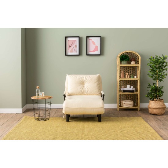 1-Seat Sofa-Bed Sento Single - Cream Cream 1-Seat Sofa-Bed Sento Single - Cream Cream