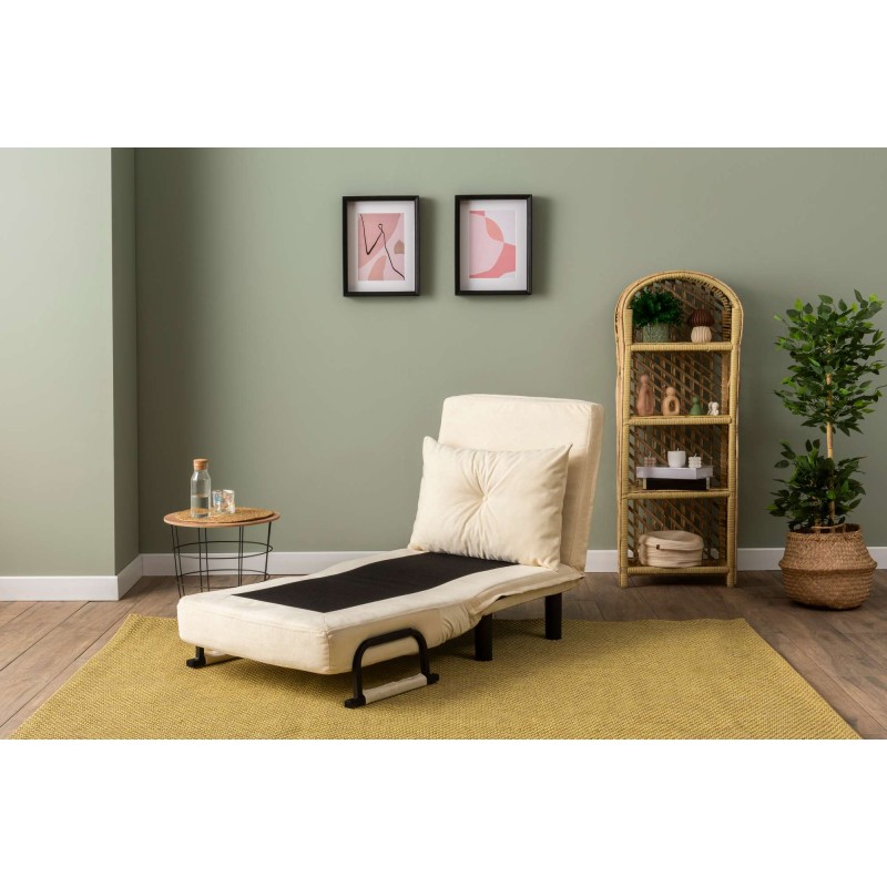 1-Seat Sofa-Bed Sento Single - Cream Cream